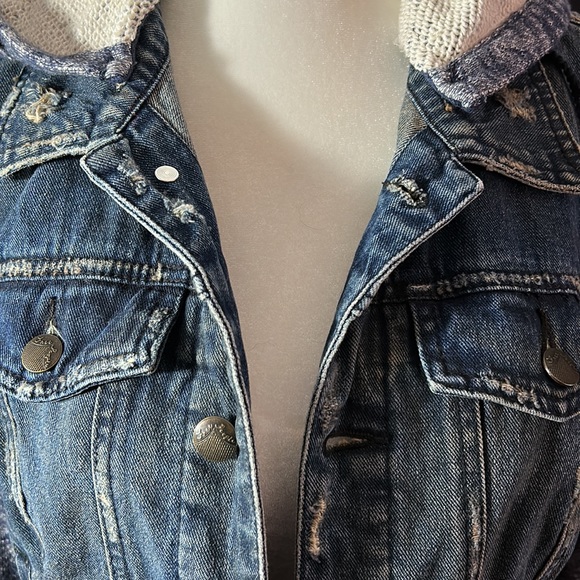 Free people hooded denim jacket - Picture 4 of 12